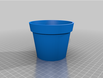 plante pot gallois 3d print model - Mito3D
