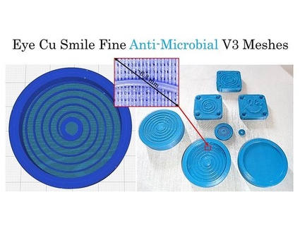 occhio cu Sorridi bene anti microbial filtro maglia fullplastic 3d print model - Mito3D