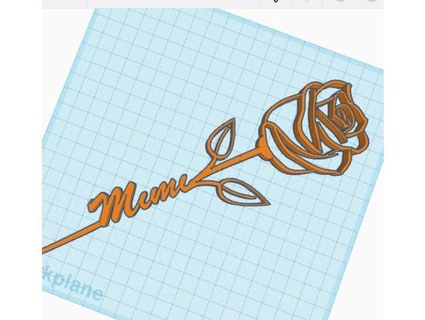 named rose mimi rkxone 3d print model - Mito3D