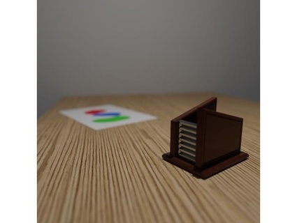 angle desk organizer syntactics 3d print model - Mito3D