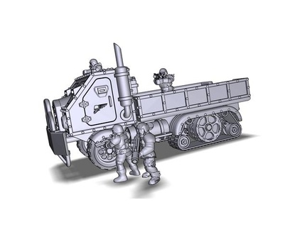 basic half track chassis stallion karskin 3d print model - Mito3D