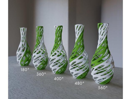 verdrehte Vasen marianahr 3d print model - Mito3D