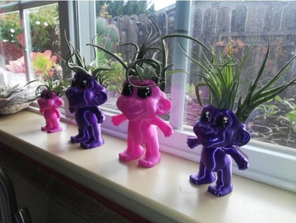 troll doll planter remix kepbrown 3d print model - Mito3D