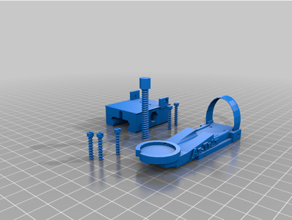 rot Punkt 20 mm Roboterarmding 3d print model - Mito3D