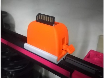v-slot holder sd card toaster joy3dp 3d print model - Mito3D