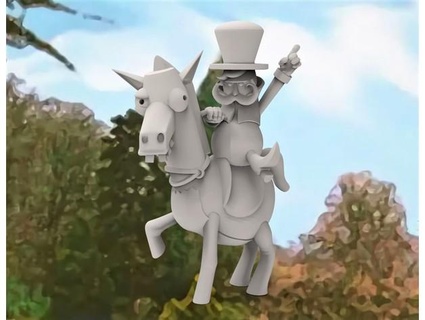 llora asombroso caballo bigmrtong 3d print model - Mito3D