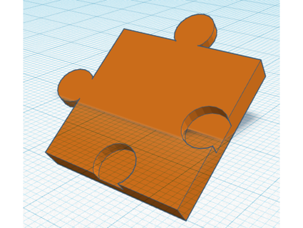 1 x square piece syroidious 3d print model - Mito3D