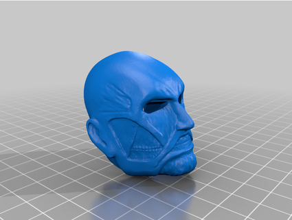 Attacke Titan kolossal Maske hunteofficia1 3d print model - Mito3D