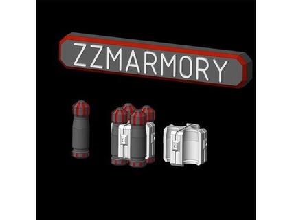 sci fi heavy shells zzmarmory 3d print model - Mito3D