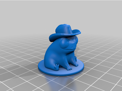 fred frog he's also cowboy adamtkwallace 3d print model - Mito3D