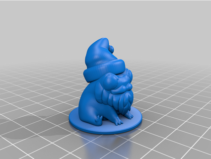 fred frog he's also santa adamtkwallace 3d print model - Mito3D