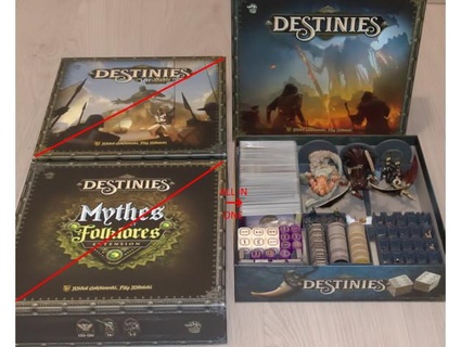 time legends destinies - board game insert oximoron fr 3d print model - Mito3D