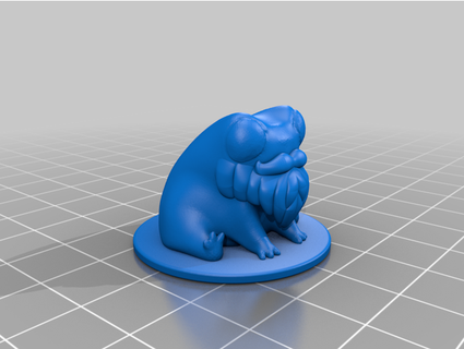 fred grenouille barbe adamtkwallace 3d print model - Mito3D