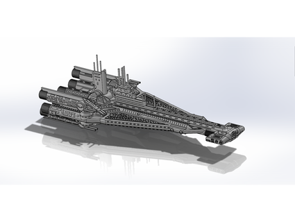 halcyon star cruiser jssharpknife 3d print model - Mito3D