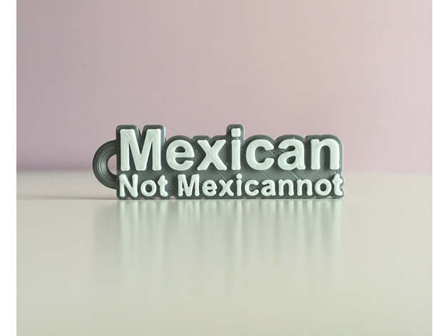 Mexikaner mexicannot Schlüsselbund carocreate 3D print model - Mito3D