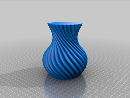 spriralcirclevase mtlhed1099 3d print model - Mito3D