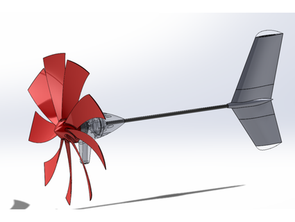 Windrad rüzgar tekerlek tam kuvvet değirmeni 3d print model - Mito3D