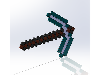 Minecraft Spitzhacke facermok 3d print model - Mito3D