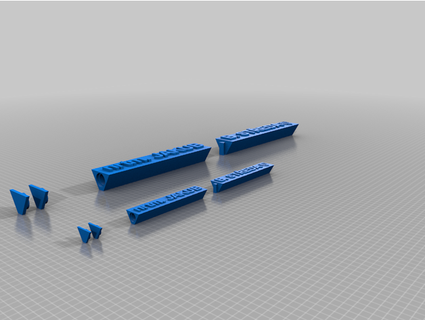 desk nameplate xburgy 3d print model - Mito3D