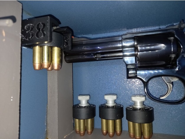6 shot revolver speed-loader holder eben3004 3D print model - Mito3D