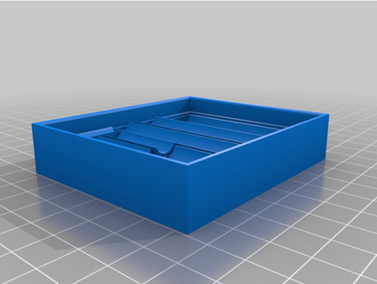 célula baterias caixa limpar 3d print model - Mito3D