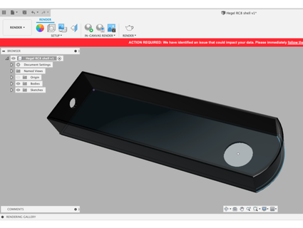 hegel rc8 remoto controlar cáscara arnoldc 3d print model - Mito3D