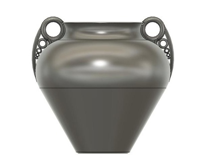Vase runden Griffe Ringe Johnkh 3d print model - Mito3D