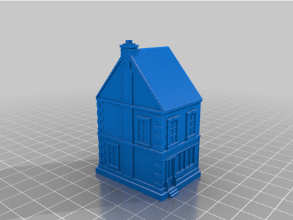 normandy house scaled 10mm 15mm 28mm tabletop hou2zi0 3d print model - Mito3D