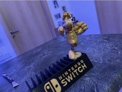 Rayman Nintendo interruptor jogos ficar pé nmcone 3d print model - Mito3D