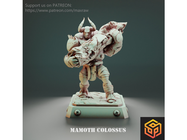 mammouth colosse maxraw 3D print model - Mito3D