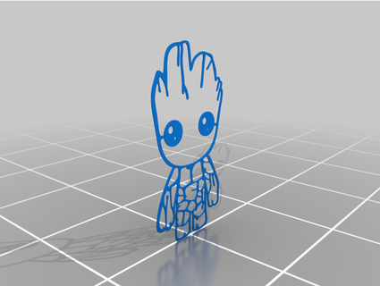 baby groot paninithecat 3d print model - Mito3D