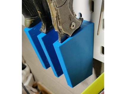 three knife holder ikea skadis board a2kas 3d print model - Mito3D