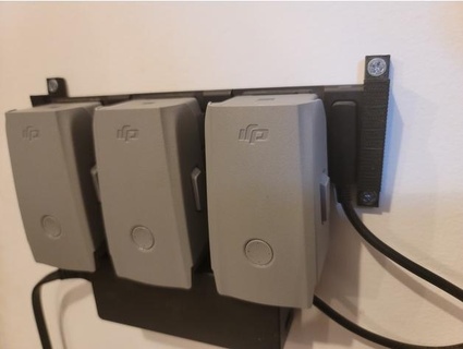 dji mavic batterie chargeur mur monter phrase type 3d print model - Mito3D