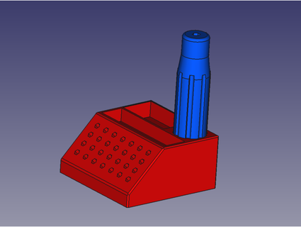 mangue Tournevis base soporte para conseils 4mm manipuler titulaire soutien maikiburgos 3d print model - Mito3D