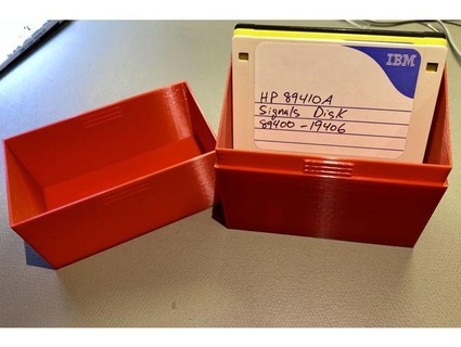 35 floppy disk storage box lid - interlocking version mightyohm 3d print model - Mito3D