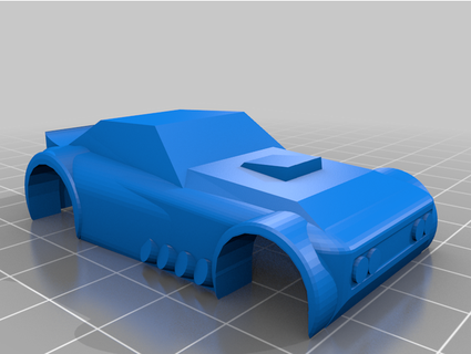 micro escalextrico músculo carro incômodo 3d print model - Mito3D