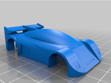 micro escalextrico lemans carro incômodo 3d print model - Mito3D