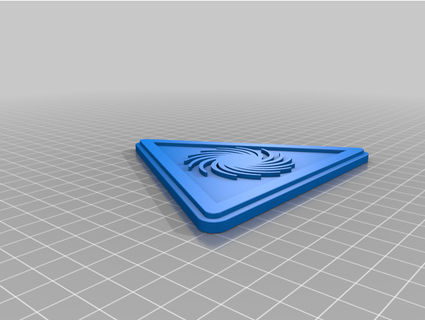 nonstandard spacetime antimatter warning sign yourbuddydinec 3d print model - Mito3D