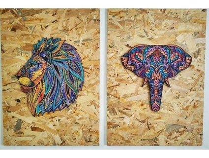 psychédélique l'éléphant mur art tsitonas thanos 3d print model - Mito3D