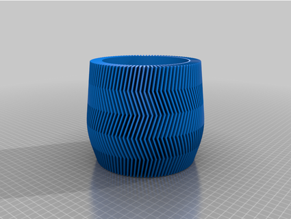 zig zag vase rittai3d 3d print model - Mito3D