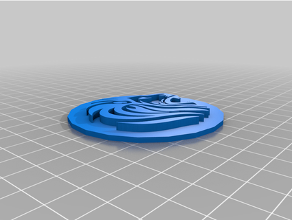 lion key chain carlted 3d print model - Mito3D