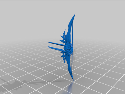 mhw bow - icicle blizzard z3brim2011 3d print model - Mito3D