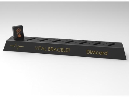 vital bracelet dimcard case seobs 3d print model - Mito3D