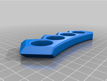 chakra blade handle knuckles castigata 3d print model - Mito3D