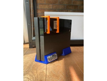 ps4 vertical stand usb hub akmalznal 3d print model - Mito3D