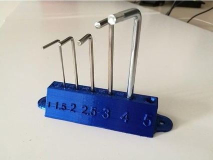 hex key stand mounting holes lenstrato 3d print model - Mito3D