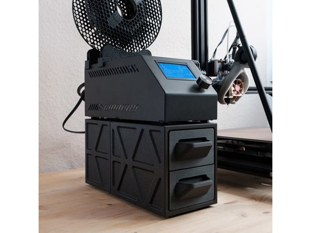 Realität cr 10 10s Steuerung Box Schublade Stand amass3d 3D print model - Mito3D
