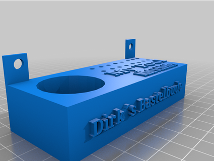 wandhalterung minischleifer + fr ser steckpl tze dirksbastelbude 3d print model - Mito3D