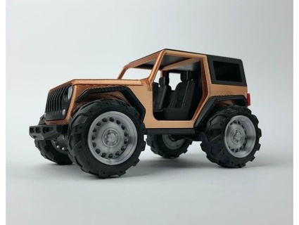2-door jeep w removable hardtop - fully printable soarpix 3d print model - Mito3D
