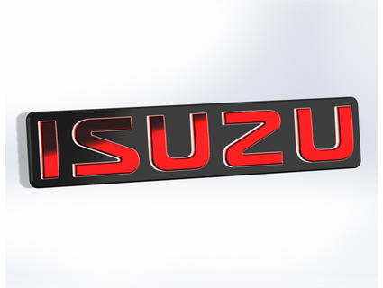 isuzu 2012 2019 distintivo 3dprintsby Chris 3d print model - Mito3D